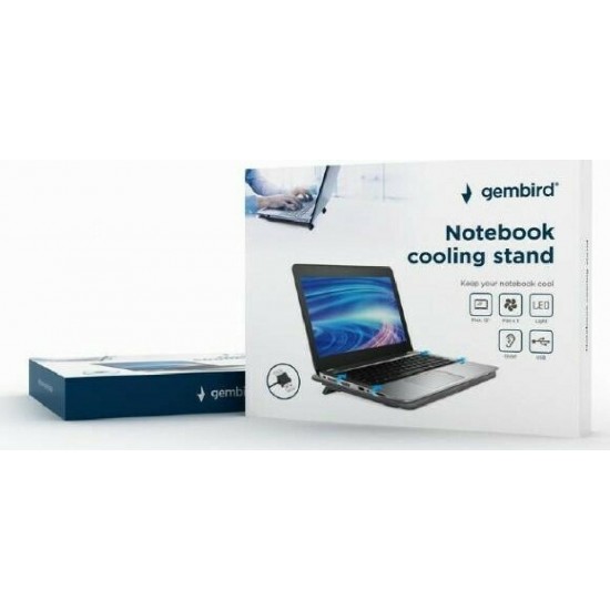 Gembird Cooling Pad για Laptop έως 15