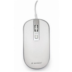 Gembird Ενσύρματο Ποντίκι (MUS-4B-06) Ασημί