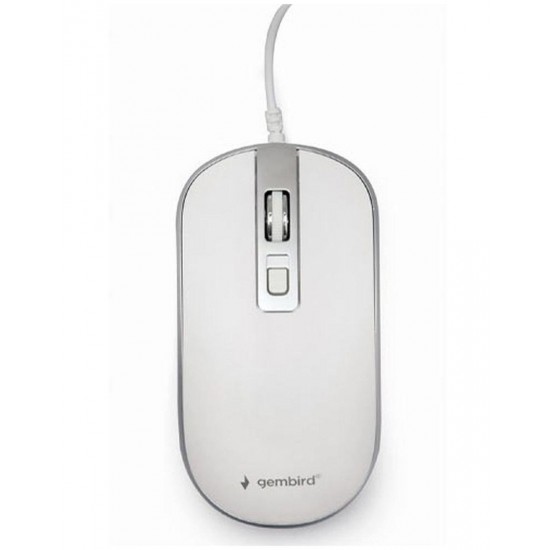 Gembird Ενσύρματο Ποντίκι (MUS-4B-06) Ασημί