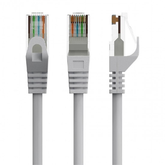 Cablexpert U/UTP Cat.6 Καλώδιο Δικτύου Ethernet 7.5m (PP6U-CU-7.5M) Γκρι