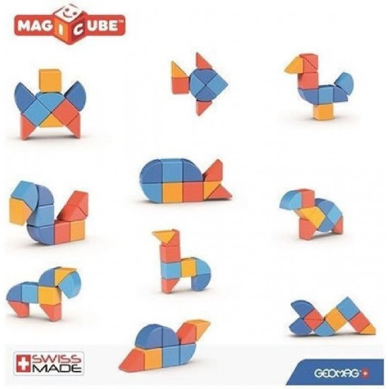 Geomag Magicube Μαγνητικό Παιχνίδι Κατασκευών Animals