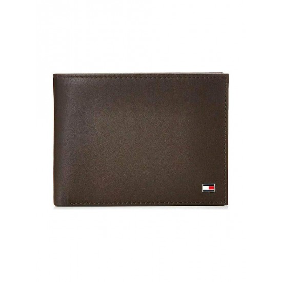 Ανδρικό Πορτοφόλι Tommy Hilfiger Καφέ Eton Flap AM0AM00652 041 Tommy Hilfiger