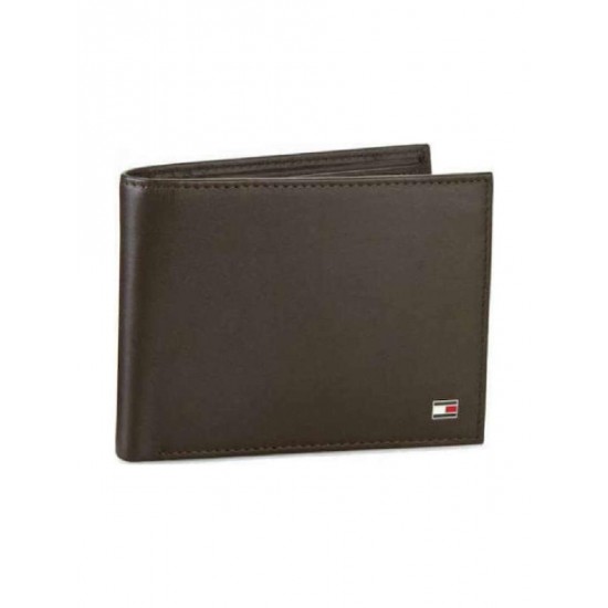 Ανδρικό Πορτοφόλι Tommy Hilfiger Καφέ Eton Flap AM0AM00652 041 Tommy Hilfiger