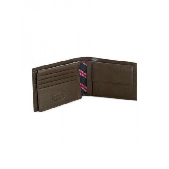 Ανδρικό Πορτοφόλι Tommy Hilfiger Καφέ Eton Flap AM0AM00652 041 Tommy Hilfiger