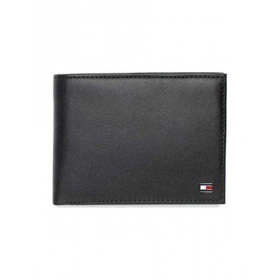 Tommy Hilfiger Ανδρικό Πορτοφόλι Eton Flap AM0AM00652 002 Μαύρο