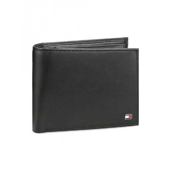 Tommy Hilfiger Ανδρικό Πορτοφόλι Eton Flap AM0AM00652 002 Μαύρο