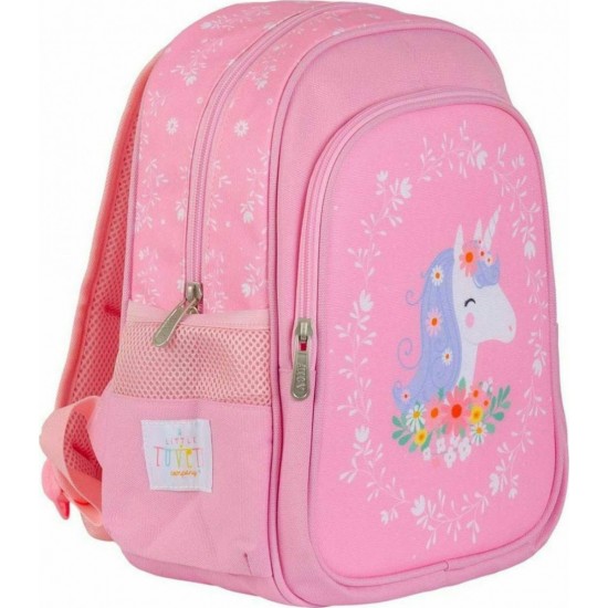 A Little Lovely Company Σχολική Τσάντα Πλάτης Νηπιαγωγείου με Ισοθερμική Θήκη (BPUNPI42) Unicorn