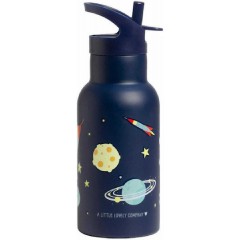 A Little Lovely Company Παιδικό Παγούρι Θερμός Ανοξείδωτο με Καλαμάκι 350ml (DBSSSP39) Space