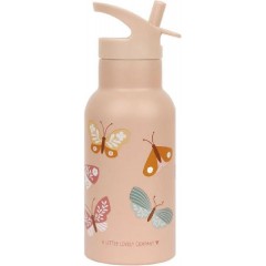A Little Lovely Company Παιδικό Παγούρι Θερμός Ανοξείδωτο με Καλαμάκι 350ml (DBSSBU57) Butterflies