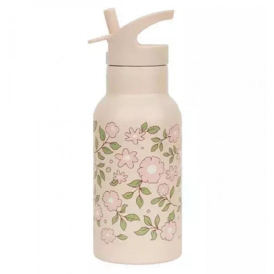 A Little Lovely Company Παιδικό Παγούρι Θερμός Ανοξείδωτο με Καλαμάκι 350ml (DBSSBP58) Blossoms Pink