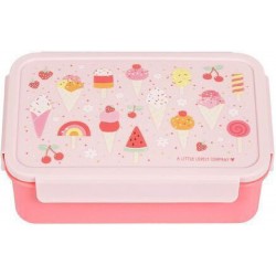 A Little Lovely Company Ice-cream Πλαστικό Παιδικό Δοχείο Φαγητού 0.85lt 18 x 12 x 6εκ. (SBICPI56) Ροζ