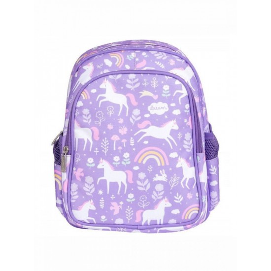 A little lovely company Tσάντα Πλάτης Νηπιαγωγείου με Ισοθερμική Θήκη (BPUDPU74) Unicorn Dreams