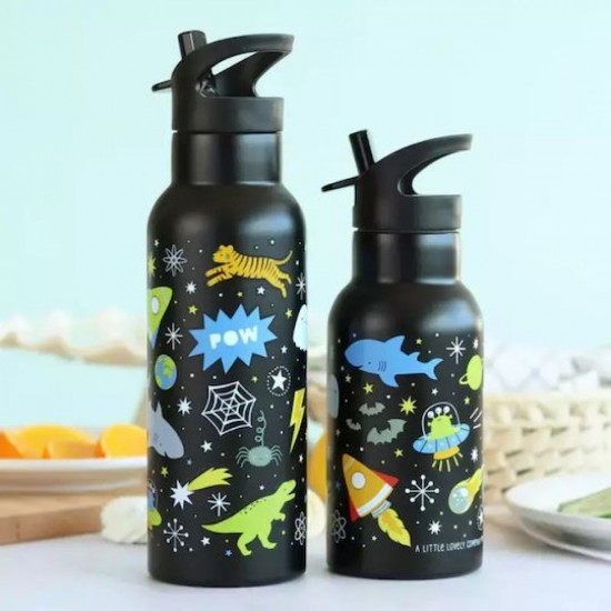 A Little Lovely Company: XL Μπουκάλι με διπλό τοίχωμα από ανοξείδωτο ατσάλι 500ml Galaxy