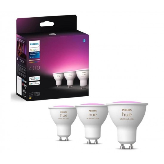 Philips Smart Λάμπα LED 4.2W για Ντουί GU10 RGBW 400lm Dimmable