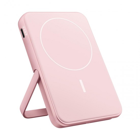 Fresh 'n Rebel Magnetic MagSafe Power Bank 5000mAh με Θύρα USB-C (2PBM5000PP) Pastel Pink