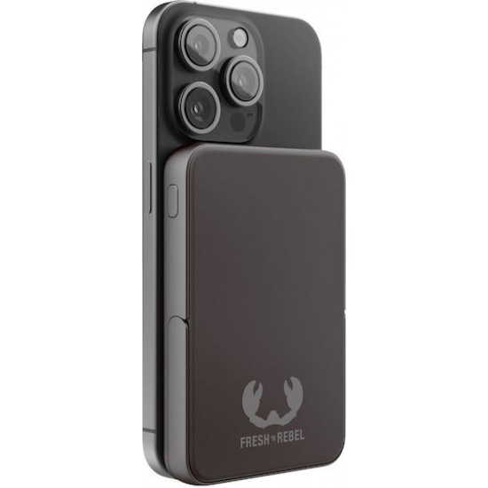 Fresh 'n Rebel Magnetic MagSafe Power Bank 5000mAh με Θύρα USB-C (2PBM5000SG) Storm Grey