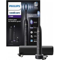 Philips Sonicare 7100 Ηλεκτρική Οδοντόβουρτσα με Αισθητήρα Πίεσης (HX7421/08) Μαύρη