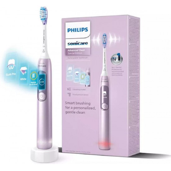 Philips Sonicare Ηλεκτρική Οδοντόβουρτσα με Αισθητήρα Πίεσης και Θήκη Ταξιδίου Ροζ