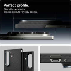 Spigen Airskin Back Cover Aramid Fiber 0.3mm Μαύρο (Galaxy Z Fold7)