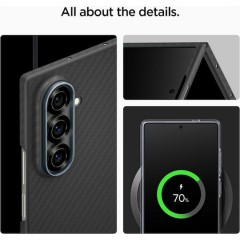 Spigen Airskin Back Cover Aramid Fiber 0.3mm Μαύρο (Galaxy Z Fold7)