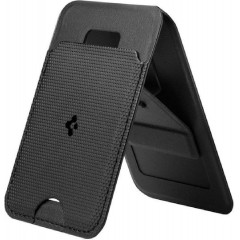 Spigen S314-1 Slim Fold Tripod Magsafe Universal Magnetic Card Holder Black - (AFA10405)