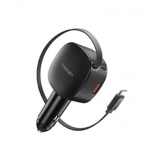 Spigen Essential 60W Car Charger EV603BT, black - (ACP10515)