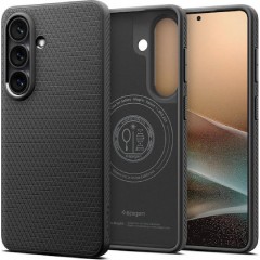 Spigen Liquid Air Mag Back Cover Σιλικόνης Matte Black (Galaxy S26+)