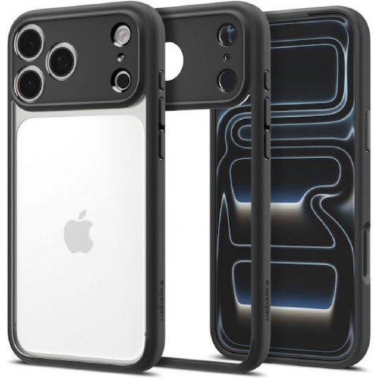 Spigen Ultra Hybrid Back Cover Πλαστικό / Σιλικόνης με Λουράκι (iPhone 18 Pro Max / 17 Pro Max) ACS12117 Matte Black