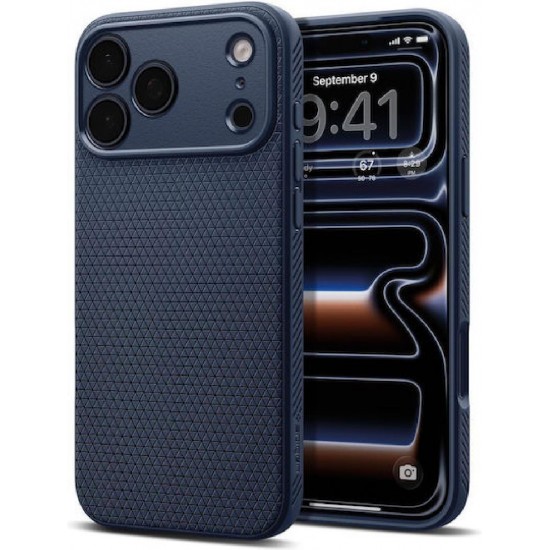 Spigen Liquid Air Back Cover Σιλικόνης (iPhone 18 Pro / 17 Pro) ACS12150 Navy Μπλε