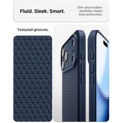 Spigen Liquid Air Back Cover Σιλικόνης (iPhone 18 Pro / 17 Pro) ACS12150 Navy Μπλε