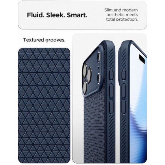 Spigen Liquid Air Back Cover Σιλικόνης (iPhone 18 Pro / 17 Pro) ACS12150 Navy Μπλε