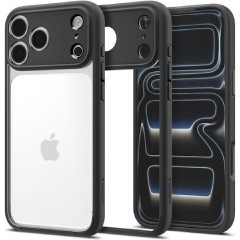 Spigen Ultra Hybrid Back Cover Σιλικόνης / Πλαστικό Matte Black (iPhone 18 Pro / 17 Pro)