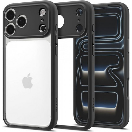Spigen Ultra Hybrid Back Cover Σιλικόνης / Πλαστικό Matte Black (iPhone 18 Pro / 17 Pro)