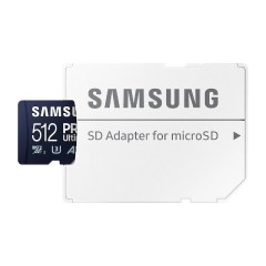 Samsung 512GB MicroSDXC Card PRO Ultimate MB-MY512SA with adapter