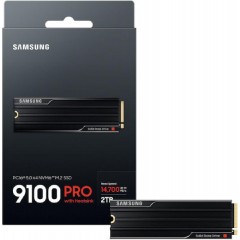 Samsung 9100 Pro 2TB SSD, M.2 2280, PCIe 5x4 NVMe, 14800MB/s (Read)/13400MB/s (Write), with Heatsink (MZ-VAP2T0CW)