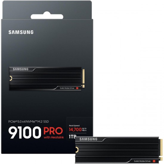 Samsung 9100 Pro HeatSink SSD 1TB M.2 NVMe PCI Express 5.0 (MZ-VAP8T0)