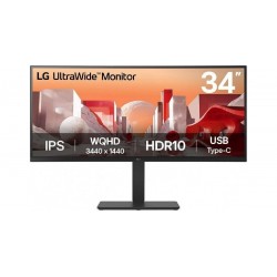 LG Οθόνη 34' QHD Curved IPS (34BA75QE) Black
