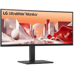 LG Οθόνη 34' QHD Curved IPS (34BA75QE) Black