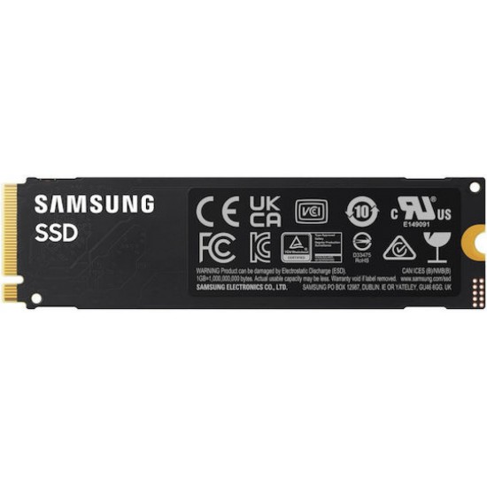 Samsung 990 SSD 1TB τύπου M.2 με σύνδεση PCI Express 4.0 (PS5 Compatible) MZ-V9V1T0BW