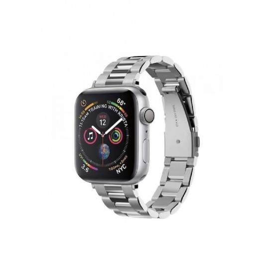 Spigen Modern Fit Λουράκι Ανοξείδωτο Ατσάλι Ασημί (Apple Watch 38/40/41/42mm)