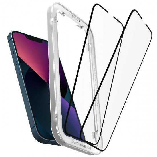 Spigen Glas.tR Align Master Screen Protection 2 Pack for iPhone 14/13 Pro/13 (AGL03387)