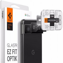 Spigen Optik.TR Ez Fit 2pcs Προστασία Κάμερας Tempered Glass για το Google Pixel 8 (AGL06352)