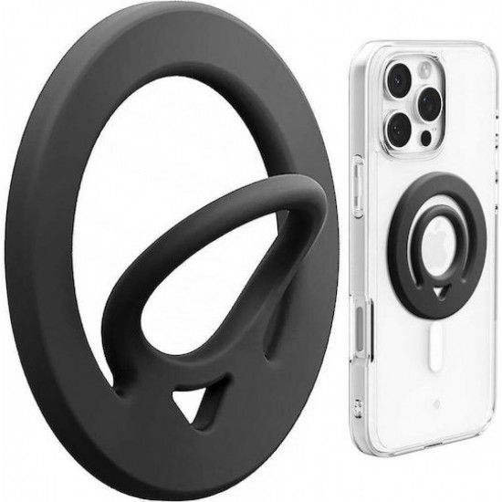 Spigen Dual Pop Mag Magsafe - Magnetic Finger Holder For Phone (Black) - (AMP08886)