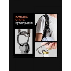 Spigen Sgp Carabiner Μπρελόκ Κλειδιά 2ης Γενιάς Ανοιχτήρι 1 Τεμ Γραφιτης Ahp08894
