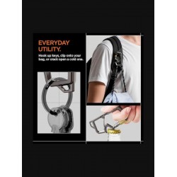 Spigen Sgp Carabiner Μπρελόκ Κλειδιά 2ης Γενιάς Ανοιχτήρι 1 Τεμ Γραφιτης Ahp08894