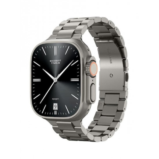 Spigen Modern Fit Titanium Band, natural titanium - Apple Watch 49mm/46mm/45mm/44mm