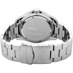 Invicta Pro Diver Ανδρικό Ρολόι 43mm Μπαταρίας με Ασημί Μεταλλικό Μπρασελέ (22022)