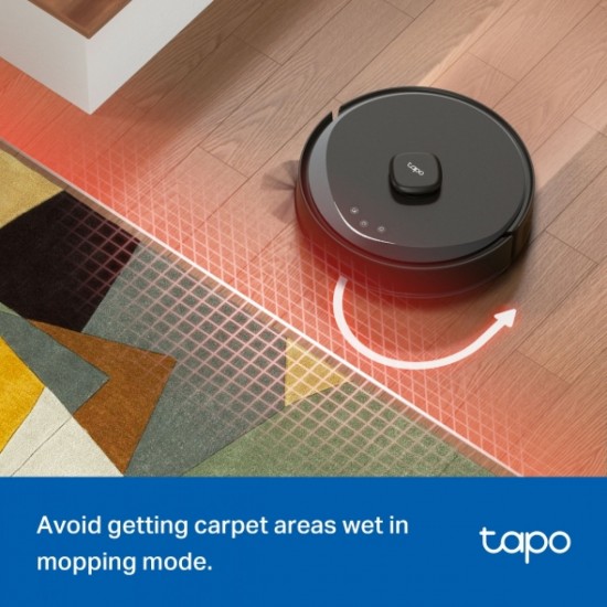 Tp-Link Tapo RV30 Max 5300Pa Hyper Suction Robot Vacuum & Mop Black