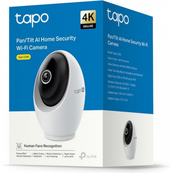 TP-Link Tapo C260 Pan/Tilt AI Home Security Wi-Fi Camera v1.0