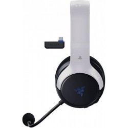 Razer Kaira Hyperspeed PlayStation for PS5 / PC Ασύρματο Over Ear Gaming Headset με σύνδεση USB Licensed Black/White